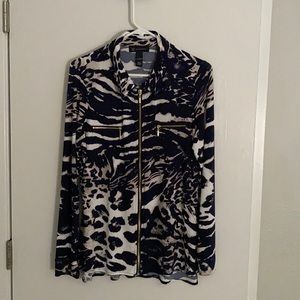 Animal print Inc blouse